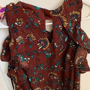 Floral Boho cold shoulder blouse Meraki